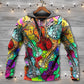 Guitar Scroll Bubble Colorful Art - 3D Hoodie