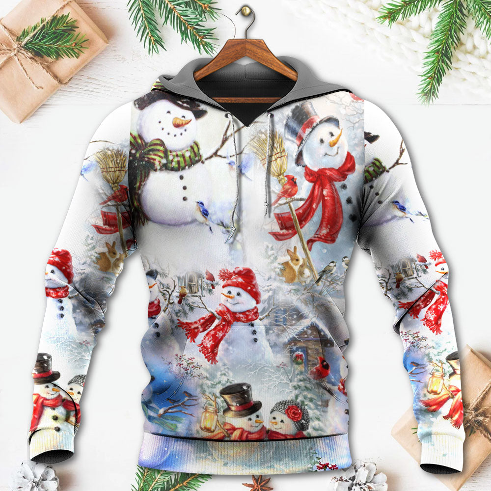 Snowman Merry Christmas Classic - 3D Hoodie