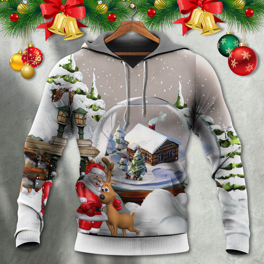 Christmas Santa Giving Gifts Everyone - Hoodie