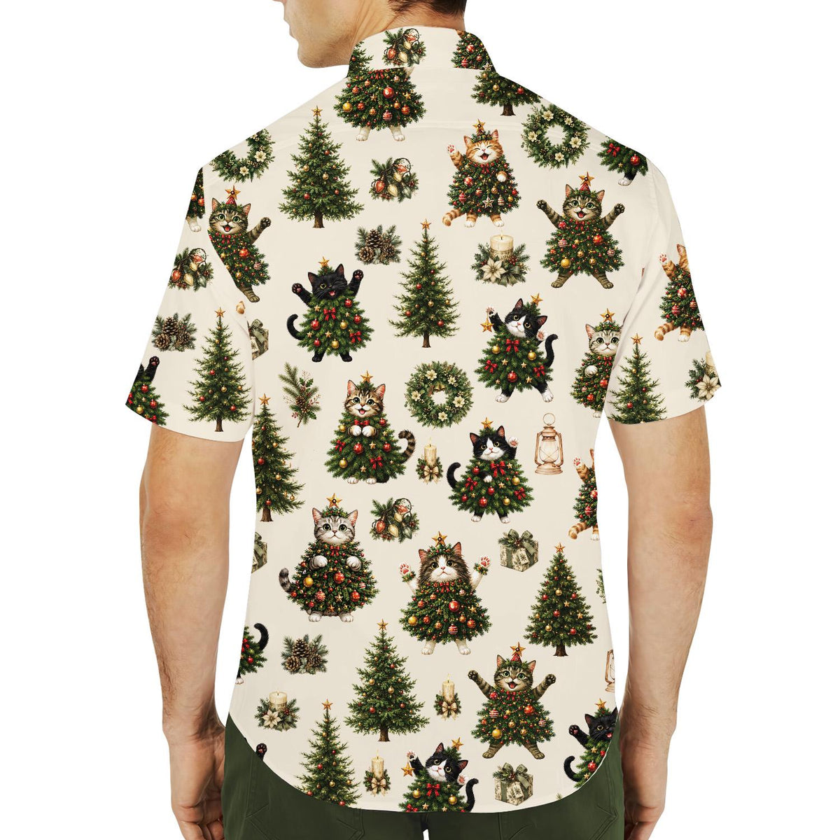 Christmas Cat Tree Funny Holiday – Hawaiian Shirt