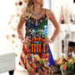 Back To The Grill Christmas Fun – Women's Summer Sleeveless V-Neck Camisole Dress