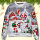 Christmas Santa Snowman Family Town Art – Sweater - Ugly Christmas Sweater