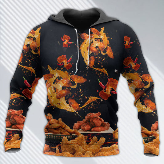 Chicken Wings Fast Food Lover - 3D Hoodie
