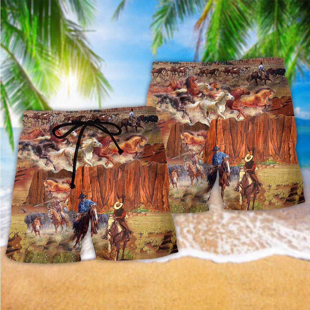 Cowboy Mountain Life Style – Beach Short