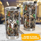 Deer Camouflage Skull Personalized 20 Oz Tumbler