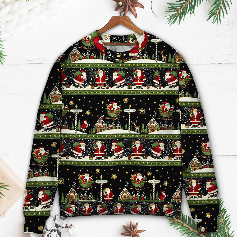 Christmas Santa Claus Big Night – Sweater - Ugly Christmas Sweater