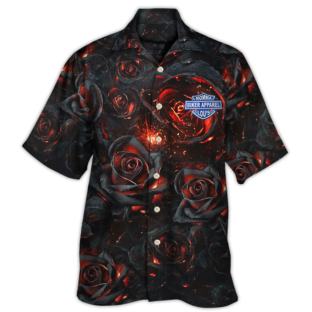 Burning Rose Life Philosophy Artistic – Hawaiian Shirt