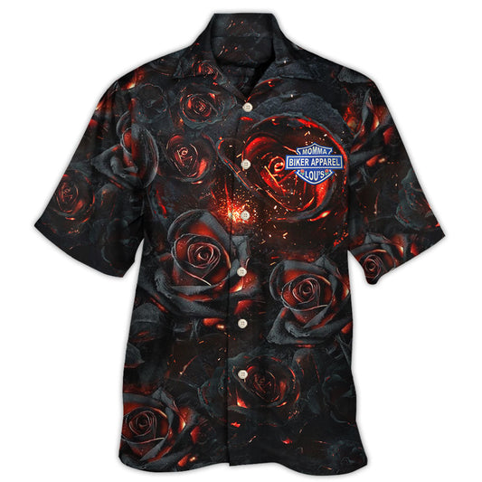Burning Rose Life Philosophy Artistic – Hawaiian Shirt
