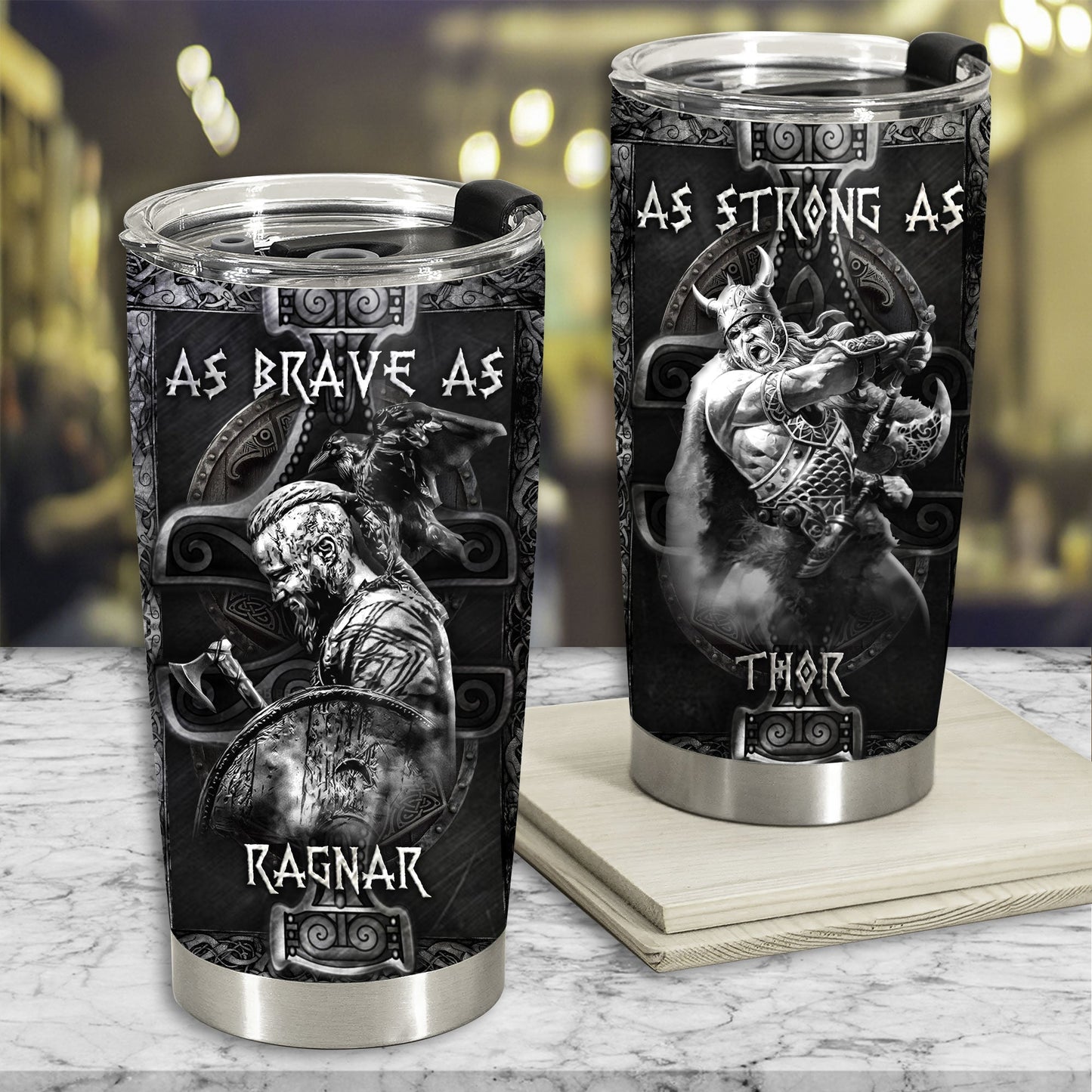 Viking Brave Norse Warrior Wisdom 20 Oz Tumbler