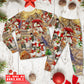Christmas Snowman Couple Love Xmas - Pajamas Long Sleeve - Owls Matrix LTD