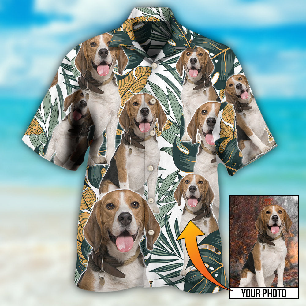 Summer Aloha Dog Custom Photo - Hawaiian Shirt