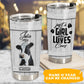 Cow Just A Girl Who Loves Cows Personalized 20 Oz Tumbler
