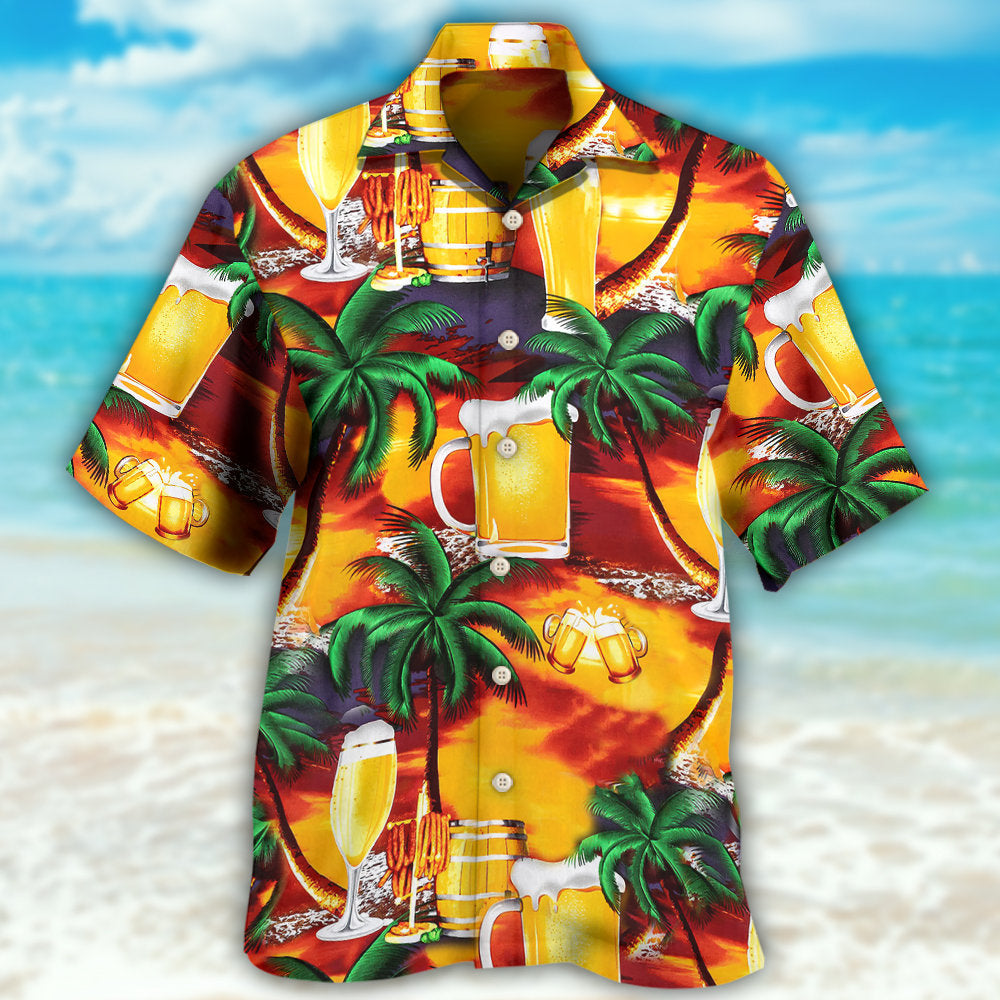 Beer In Paradise Tropical Vibes – Hawaiian Shirt