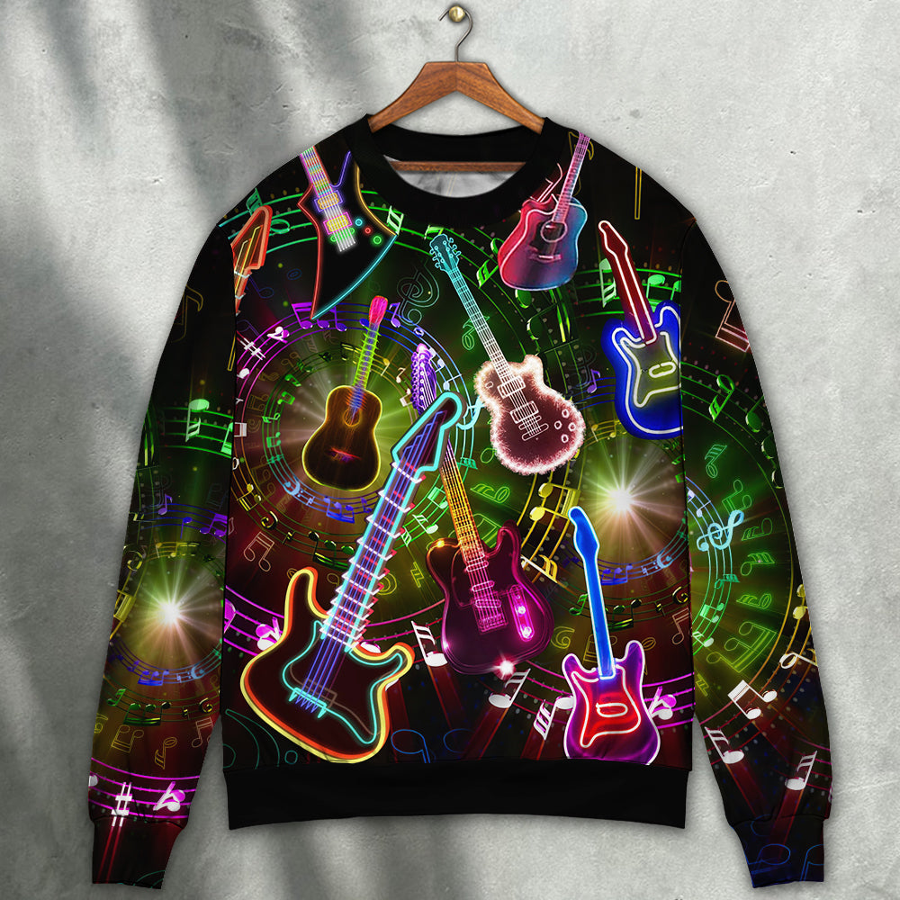 All You Need Is Guitar Music Style – Sweater - Ugly Christmas Sweater