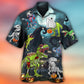 Halloween Zombie Dinosaur Scary - Hawaiian Shirt