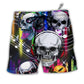 Skull Aloha Skull Music Lets Get High - Beach Short - Owls Matrix LTD