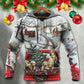 Christmas Dog Coming Home By Truck - Hoodie
