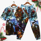 Christmas Stay Cool Santa Claus - Pajamas Short Sleeve - Owls Matrix LTD