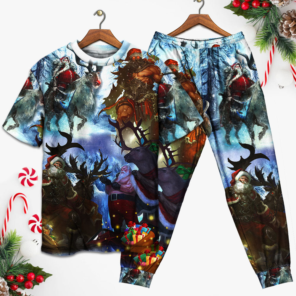 Christmas Stay Cool Santa Claus - Pajamas Short Sleeve - Owls Matrix LTD