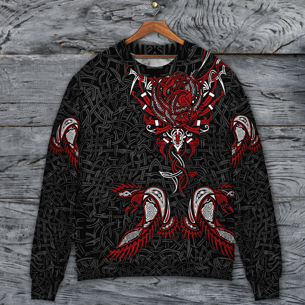 Viking War Raven Life Style – Sweater - Ugly Christmas Sweater