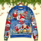 Christmas Rebellious Santa Fun Art – Sweater - Ugly Christmas Sweater