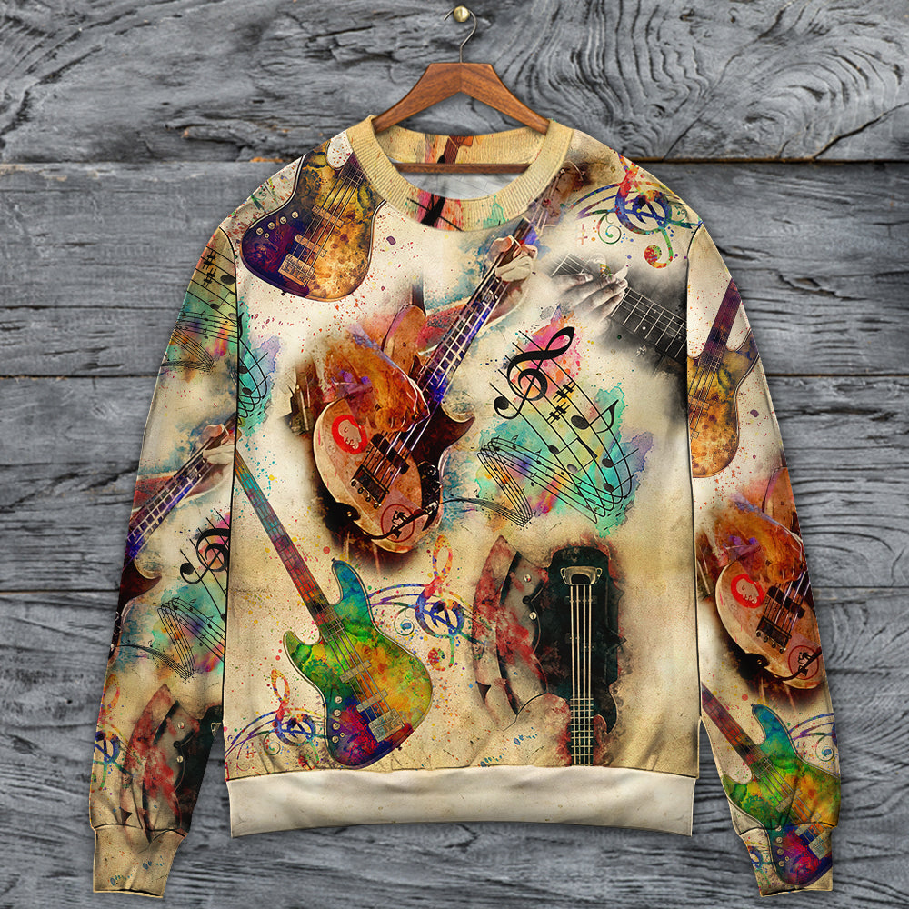 Bass Guitar Music Lover Cool Style – Sweater - Ugly Christmas Sweater