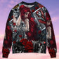 Skull Love Is Life Rose Art – Sweater - Ugly Christmas Sweater