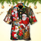 Christmas Santa Gift Holiday Is Coming Art – Hawaiian Shirt