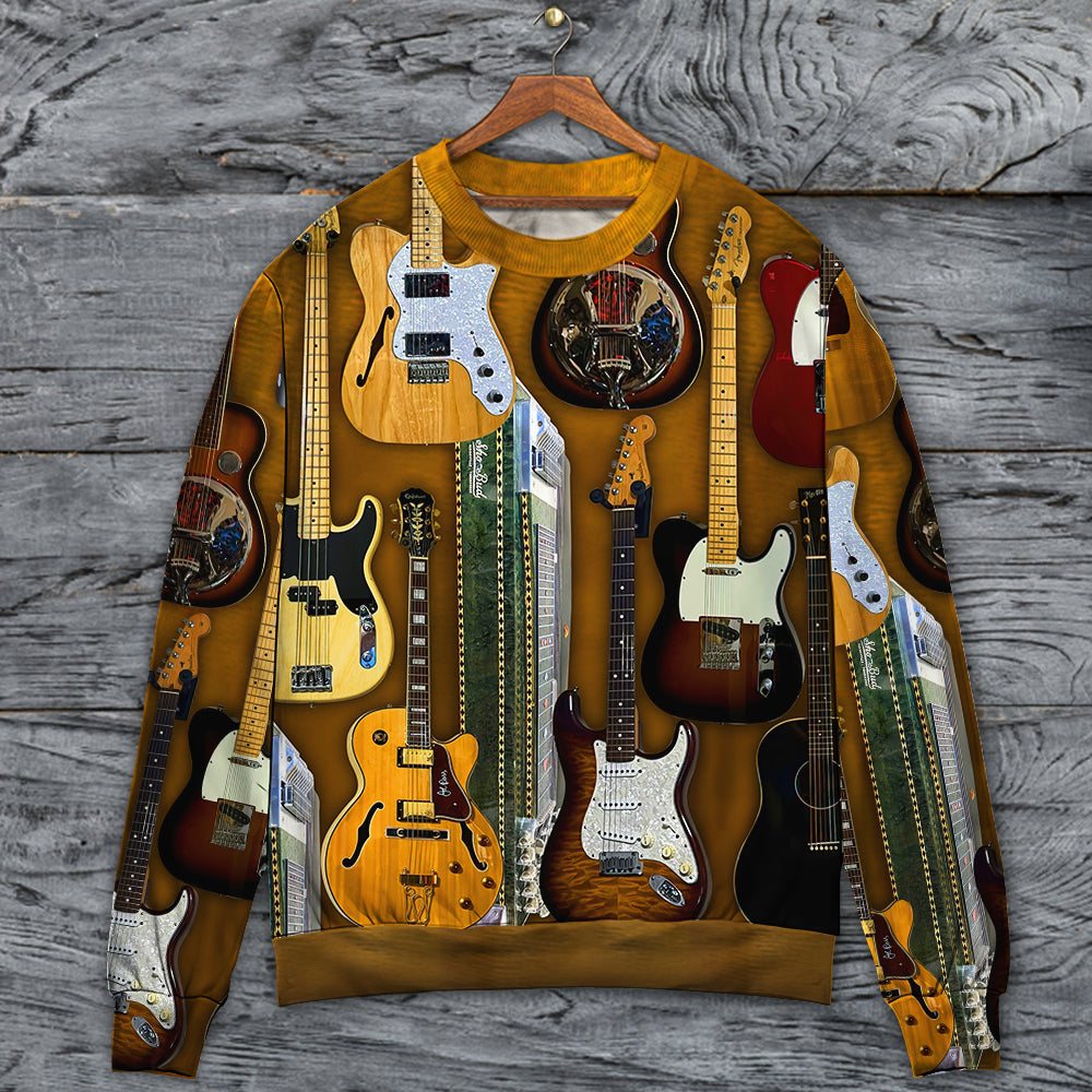 Vintage Guitar Basic Style – Sweater - Ugly Christmas Sweater