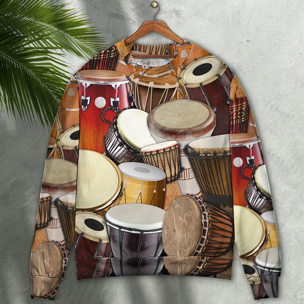Drum Music Lifestyle Quote Style – Sweater - Ugly Christmas Sweater