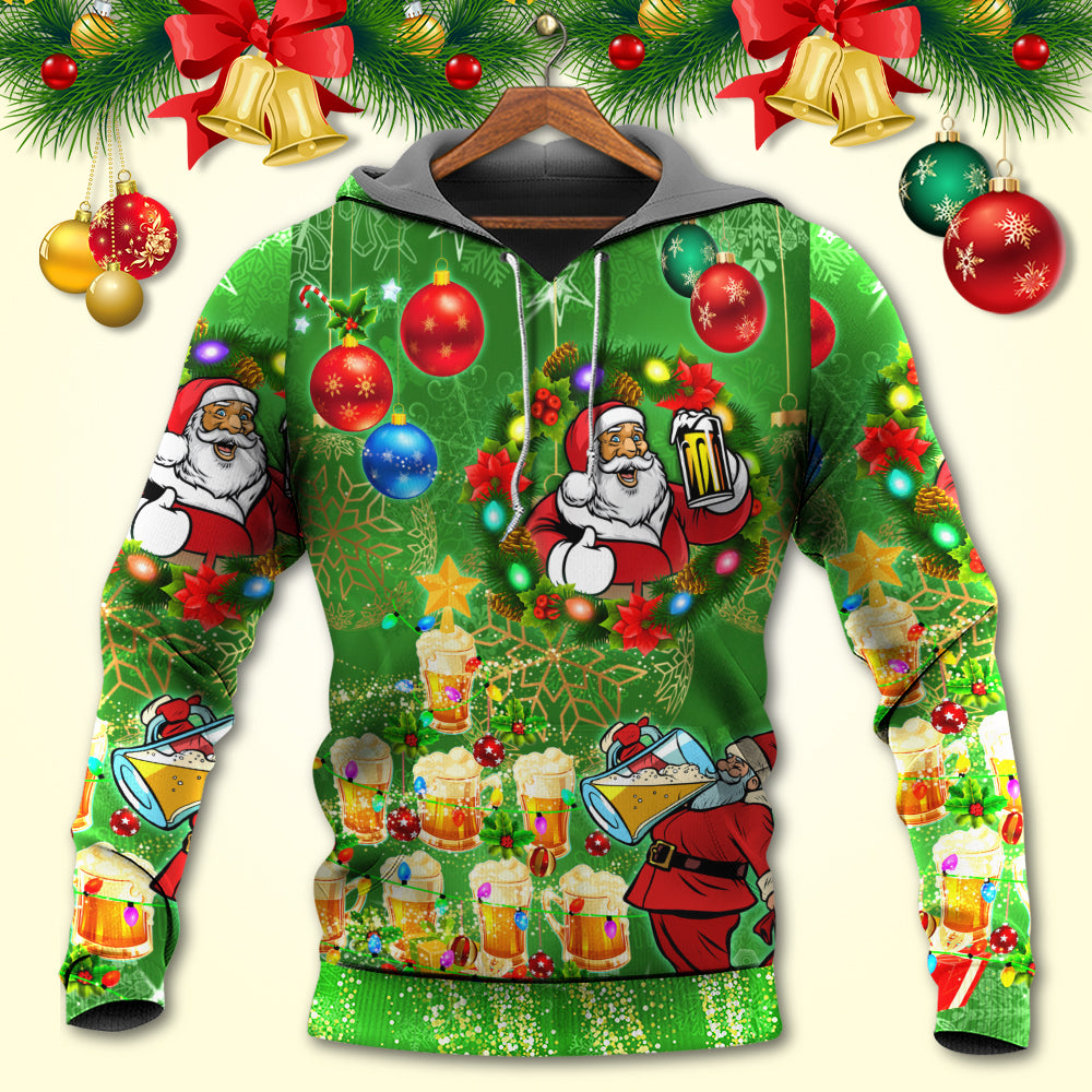 Santa Holiday Cheer Lights - 3D Hoodie