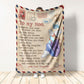 Mom Dear Mom Love Letter Flannel Blanket For Soft Bed Couch And Home Comfort