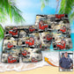 Truck Driver Tropical Beach Custom Photo - Beach Short - Owls Matrix LTD