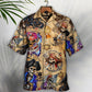 Pirate Skull Treasure Map Adventure Art – Hawaiian Shirt