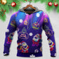 Santa Neon Party Xmas - 3D Hoodie