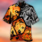 Halloween Ghost And Pumpkin Spooky Art – Hawaiian Shirt