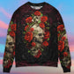 Skull And Roses Artistic Style – Sweater - Ugly Christmas Sweater