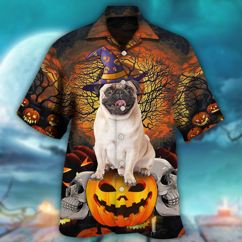 Halloween Pug My Lovely Pumpkin Dog - Hawaiian Shirt