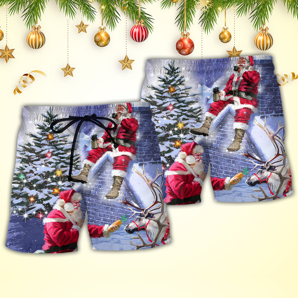 Santa Story Christmas Coming – Beach Short