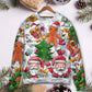 Christmas Santa Cutie Snowman Gingerbread – Sweater - Ugly Christmas Sweater