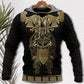Viking Warrior Raven Yellow Symbol Style - Hoodie