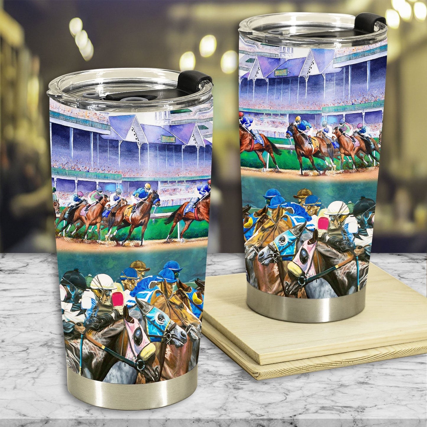Horse Racing Vibe 20 Oz Tumbler For Travel Gifts