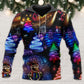 Winter Friends Neon Art – 3D Hoodie