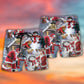 Santa Builds Snowman Gift – Beach Short