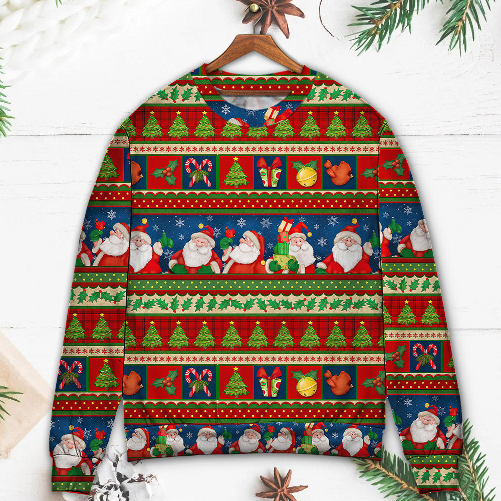Christmas Santa Claus Happy Xmas – Sweater - Ugly Christmas Sweater