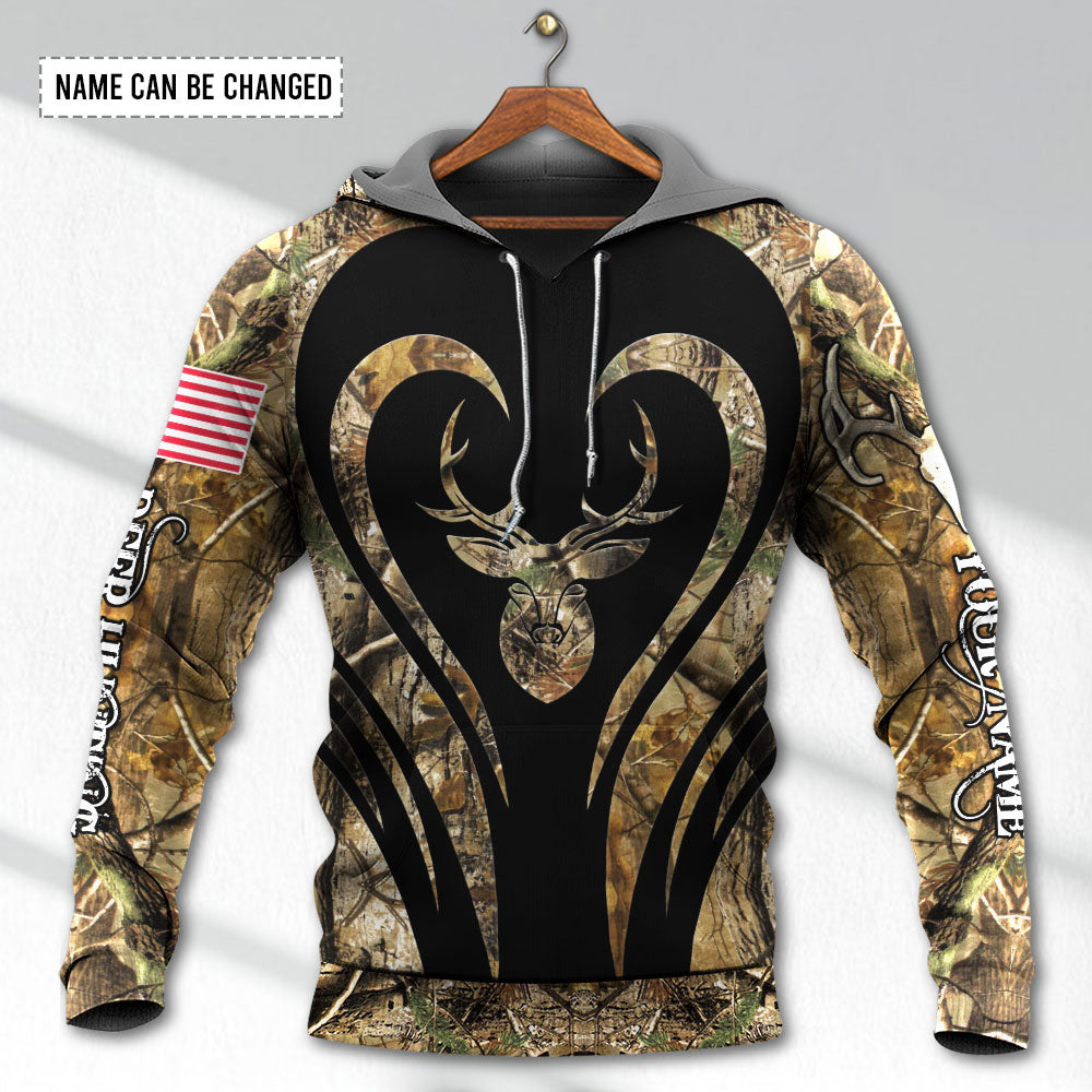 Deer Hunting Lover Personalized Style - Hoodie