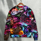 Motorcycle Racing Neon Light Colorful – Sweater - Ugly Christmas Sweater