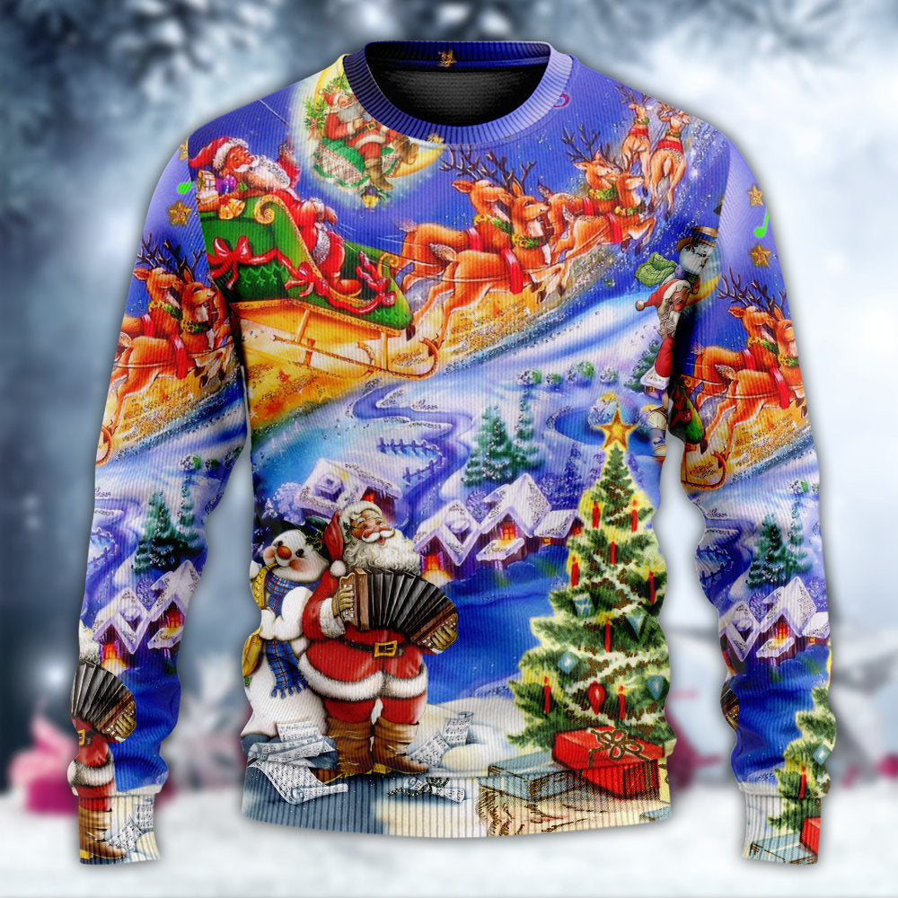 Christmas Santa Love Holiday Style – Sweater - Ugly Christmas Sweater