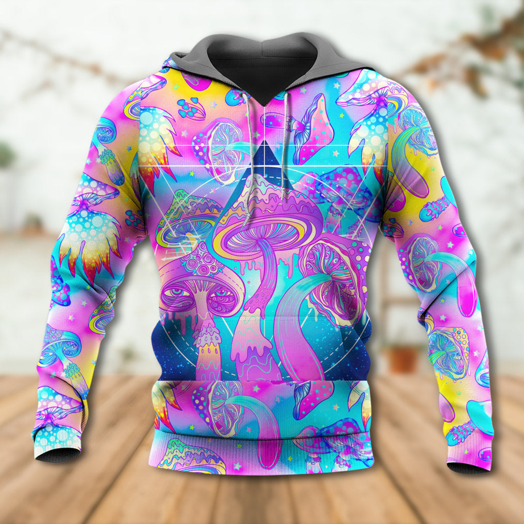 Hippie Mushroom Psychedelic Magical Eye Art – 3D Hoodie