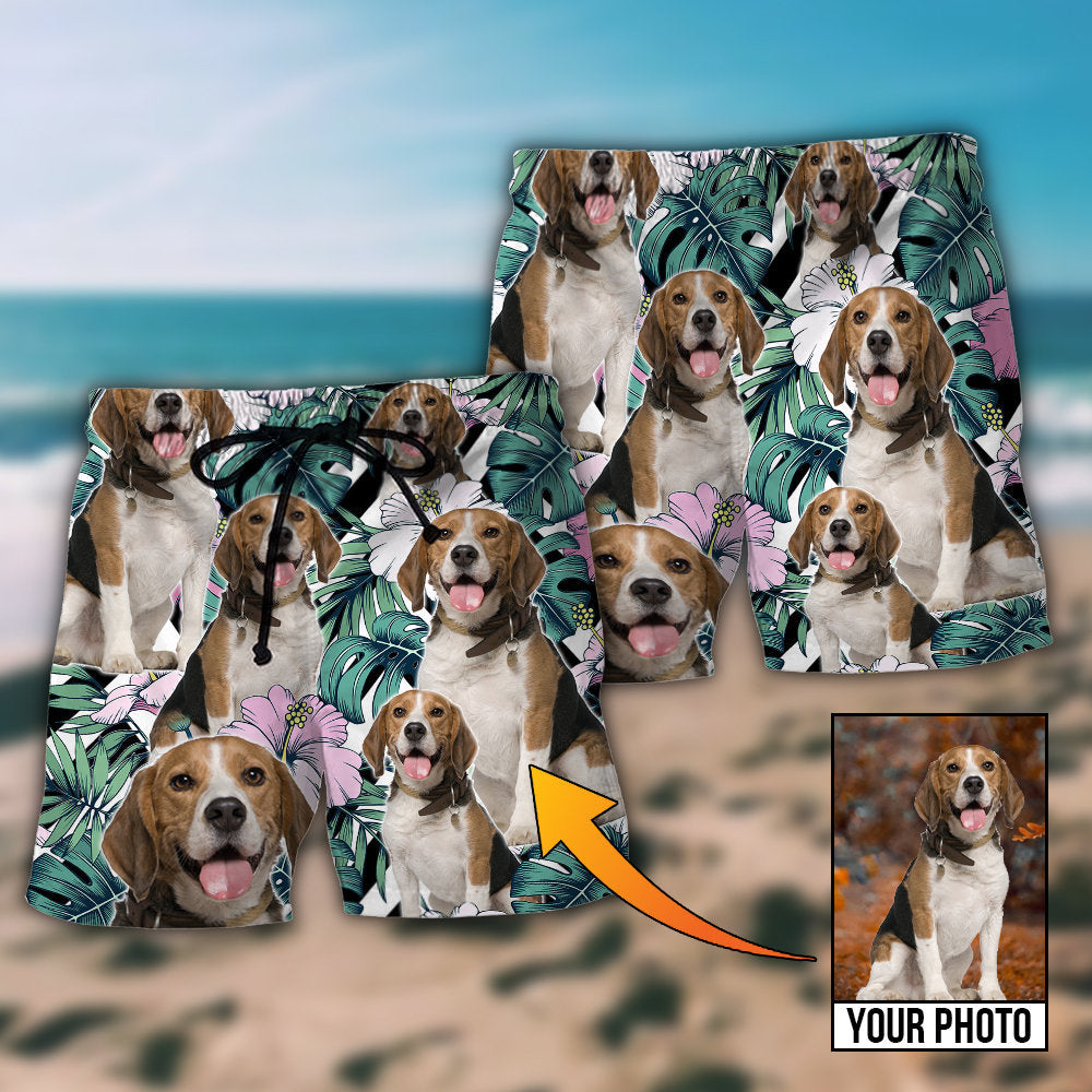 Dog My Sweet Friend Custom Photo – Beach Short